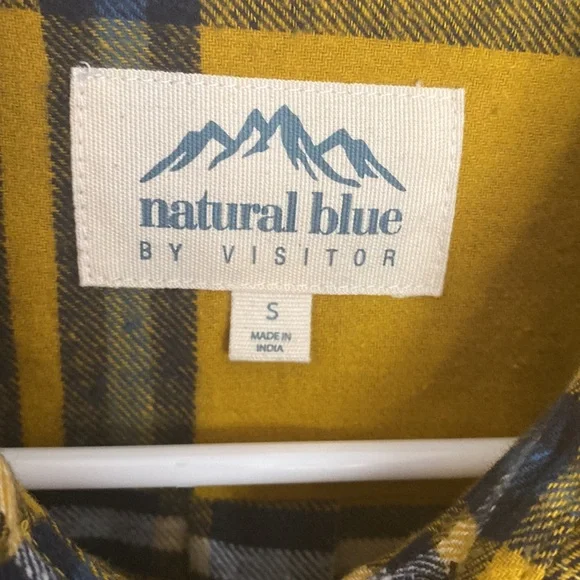 Yellow Plaid Fannel - Picture 2 of 5